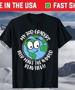 3rd Grade Teacher Earth Day Designs T-Shirt