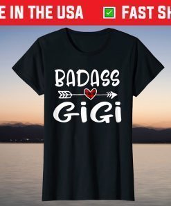 Badass Gigi Mothers Day Buffalo Plaid Grandmother Grandma Classic T-Shirt