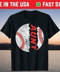 Ball Aunt Softball Baseball Mother's Day Gift T-Shirt