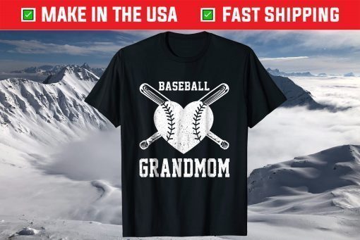 Baseball Grandmom Shirt Birthday Valentine Mother's Day T-Shirt