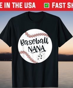 Baseball Nana T Shirt Grandma Mother's Day T-Shirt