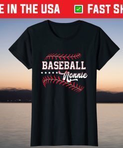 Baseball Nonnie Funny Baseball Nonnie Mothers Day T-Shirt