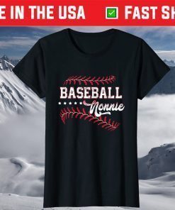 Baseball Nonnie Funny Baseball Nonnie Mothers Day T-Shirt