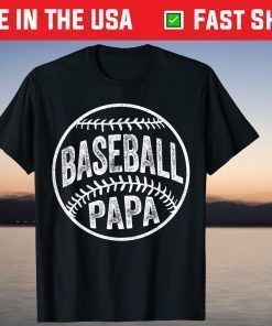 Baseball Papa Father's Day Classic T-Shirt