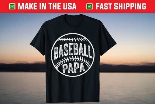 Baseball Papa Father's Day Classic T-Shirt