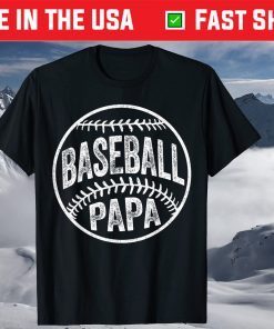 Baseball Papa Father's Day Classic T-Shirt