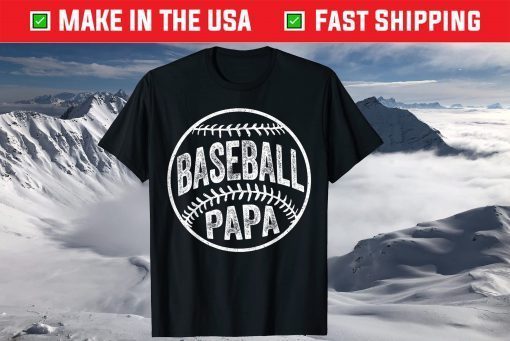 Baseball Papa Father's Day Classic T-Shirt