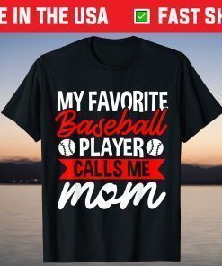 Baseball Player Mom Mama Mother's Day T-Shirt