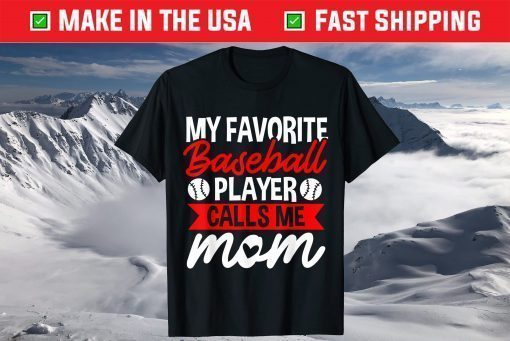 Baseball Player Mom Mama Mother's Day T-Shirt