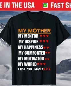 Best Mother Description for appreciation mom on Mothers Day T-Shirt