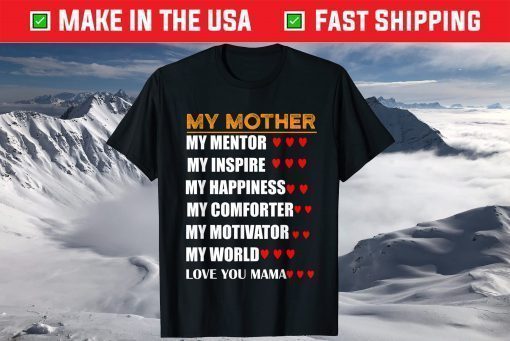 Best Mother Description for appreciation mom on Mothers Day T-Shirt