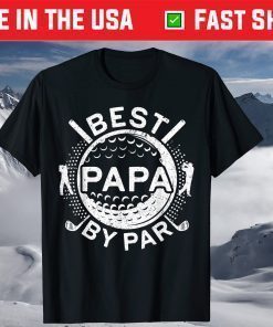 Best Papa By Par Golf Lover Father's Day T-Shirt