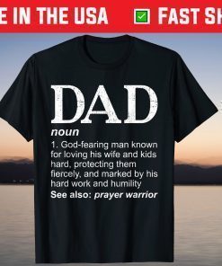 Christian Dad Definition Fathers Day DAD Classic T-Shirts