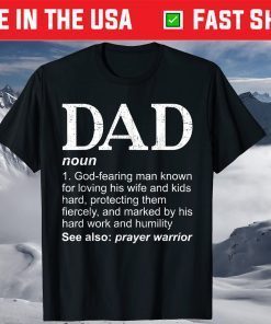 Christian Dad Definition Fathers Day DAD Classic T-Shirts