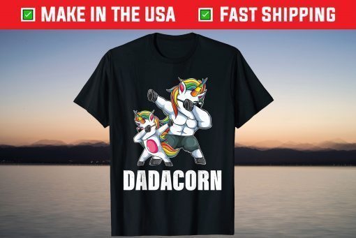 Dadacorn Dadicorn Daddycorn Unicorn Dad Baby Fathers Day Shirt