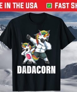 Dadacorn Dadicorn Daddycorn Unicorn Dad Baby Fathers Day Shirt