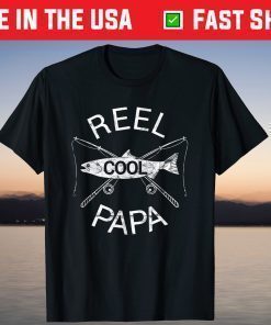 Fishing Reel Cool Papa Dad Father Day Shirt