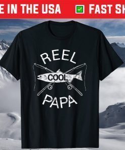 Fishing Reel Cool Papa Dad Father Day Shirt