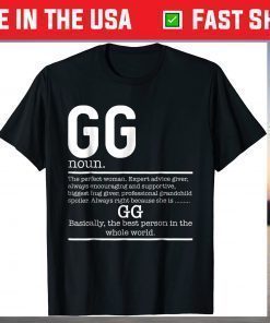 GG Definition Grandma Mother Day Shirt