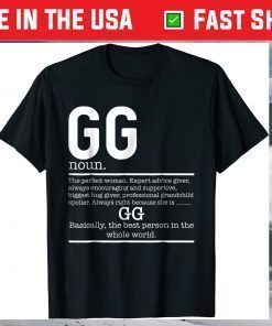 GG Definition Grandma Mother Day Shirt