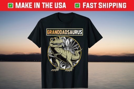 Granddadsaurus Granddad Dinosaur Fathers Day T-Shirt