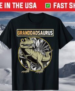 Granddadsaurus Granddad Dinosaur Fathers Day T-Shirt