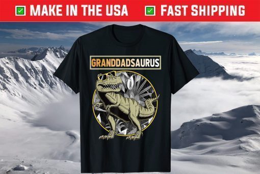 Granddadsaurus Granddad Dinosaur Fathers Day T-Shirt