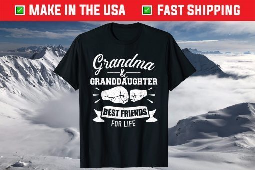 Grandma and granddaughter best friends for life T-Shirt