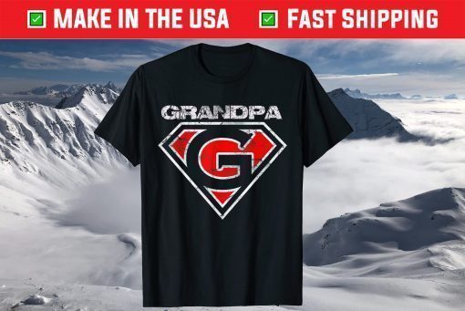 Grandpa Superhero Fathers Day Classic T-Shirt