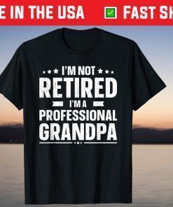 I'm Not Retired I'm A Professional Grandpa Father Day T-Shirt