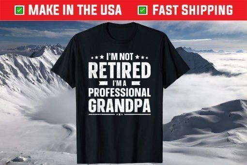 I'm Not Retired I'm A Professional Grandpa Father Day T-Shirt