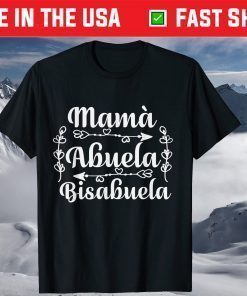 Mama Abuela Bisabuela Spanish Mother's Day T-Shirt