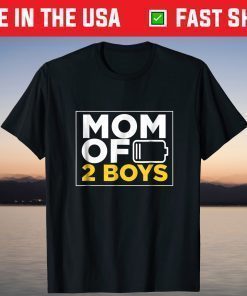 Mom of 2 Boys Shirt Mothers Day T-Shirt