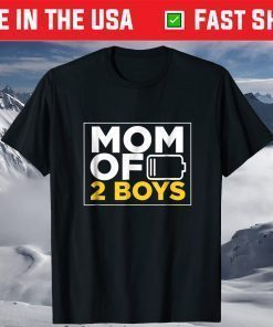 Mom of 2 Boys Shirt Mothers Day T-Shirt