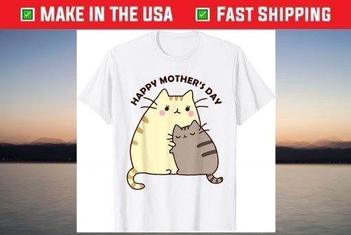 Mother Day - Happy Mother's Day Cat Family Gift T-Shirt