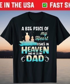 My Dad Fishes In Heaven Fishing Memorial Classic T-Shirt