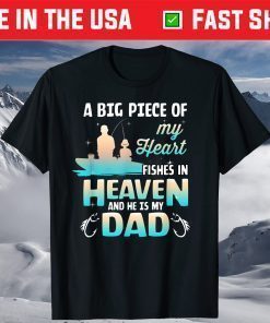 My Dad Fishes In Heaven Fishing Memorial Classic T-Shirt