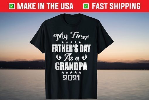 My First Father's Day As a Grandpa - New Baby Announcement T-Shirt