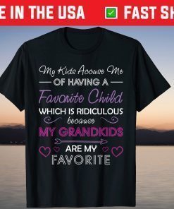 My Grandkids Are My Favorite Grandma Mother's Day Classic T-Shirt