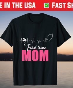 New First Time Mommy Expecting Mom To Be Heartbeat T-Shirt