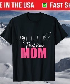 New First Time Mommy Expecting Mom To Be Heartbeat T-Shirt