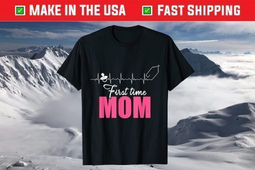 New First Time Mommy Expecting Mom To Be Heartbeat T-Shirt