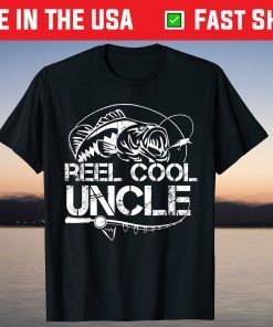 Reel Cool Uncle Fishing Daddy Fathers Day Dad Classic T-Shirt