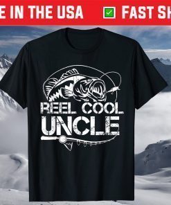 Reel Cool Uncle Fishing Daddy Fathers Day Dad Classic T-Shirt