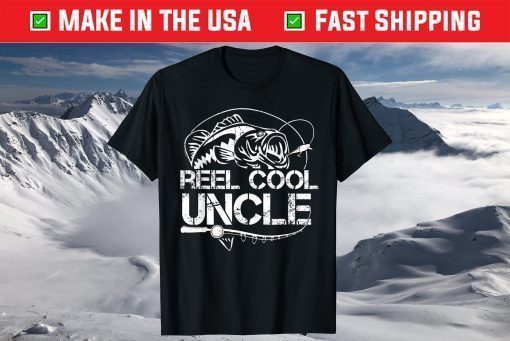 Reel Cool Uncle Fishing Daddy Fathers Day Dad Classic T-Shirt