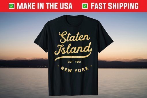 Staten Island Woodgrain NYC USA T-Shirt