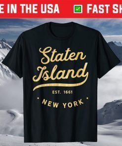 Staten Island Woodgrain NYC USA T-Shirt