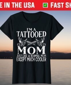 Tattooed Mom Inking Tattoo Lover Mothers Day Body Art T-Shirt