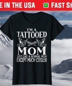 Tattooed Mom Inking Tattoo Lover Mothers Day Body Art T-Shirt