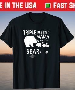 Triple Blessed Mama Bear Shirt